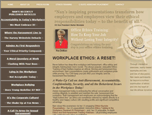 Tablet Screenshot of office-ethics.com